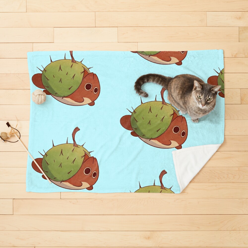 Chestnut cute anime cat Pet Blanket