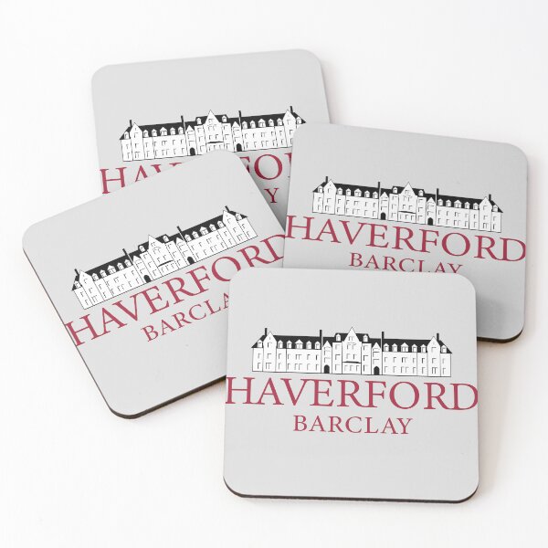 Item preview, Haverford College, Barclay Hall (Red Text) designed and sold by hatsharpener.
