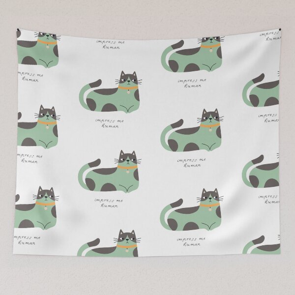 Item preview, Impress me human - Cat  designed and sold by AlekseliArt.