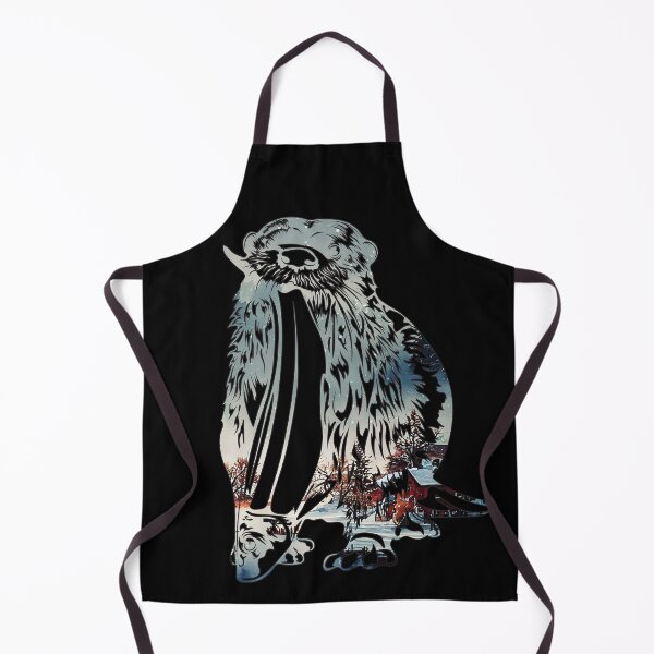 Artikelvorschau, Otter mit Fisch-Winter-Szene entworfen und verkauft von damonasplace.