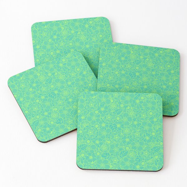 Item preview, Flower pattern (green) designed and sold by Claske.