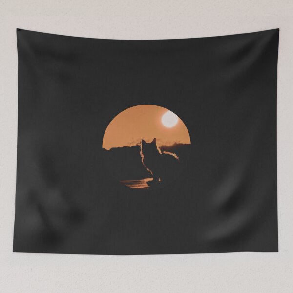 Item preview, Cat Looking At Sunset designed and sold by karolaan.