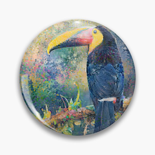 Item preview, Toucan in tree digital painting designed and sold by SirenSeventyOne.