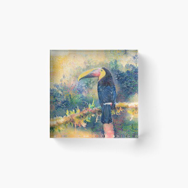 Item preview, Toucan in tree digital painting designed and sold by SirenSeventyOne.