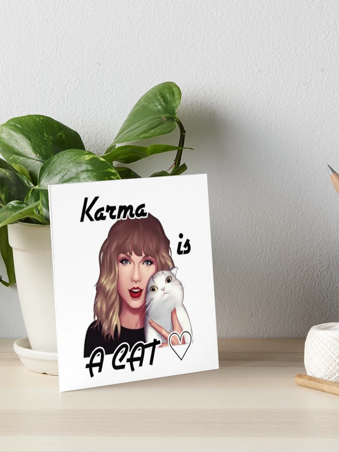 Bougie chat “Karma is a cat' inspirée par Taylor Swift