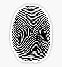 fingerprint CSI Crime Scene Sticker