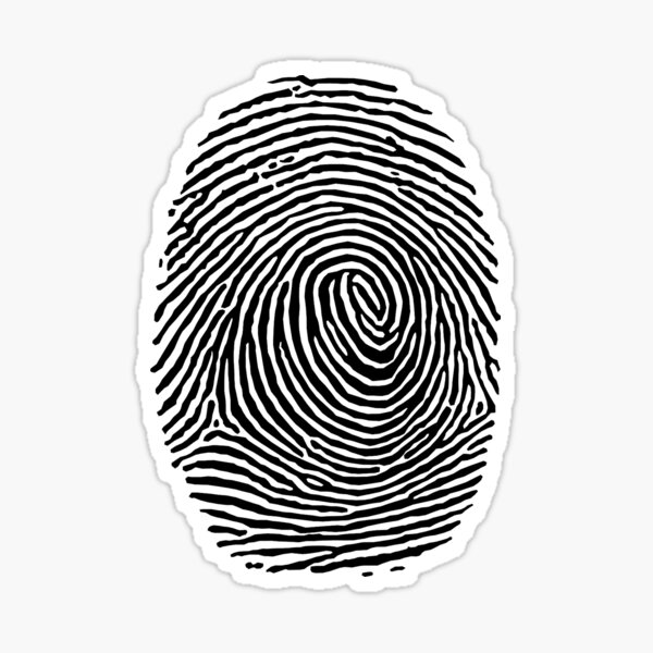 FINGERPRINT WALL ART STICKER VINYL ROOM DECAL FINGER PRINT MUDER MYSTERY CID FINGERPRINT WALL ART STICKER VINYL ROOM DECAL FINGER PRINT MUDER MYSTERY CID