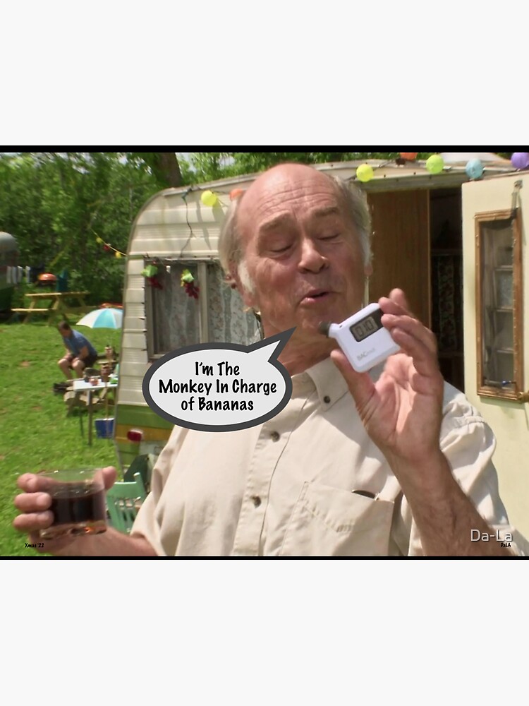 "I'm The Monkey In Charge of Bananas" Sticker for Sale by Da-La | Redbubble