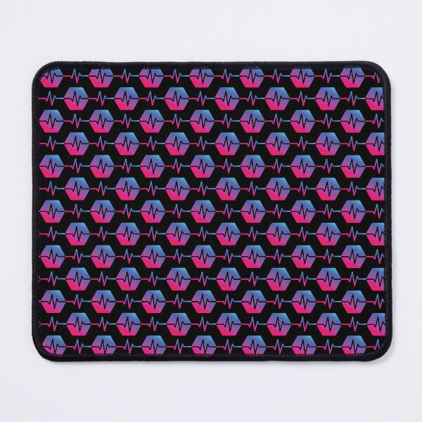 Item preview, Pulsechain Crypto Logo Pattern (Version 1 on Black) designed and sold by OnlyHexFans.