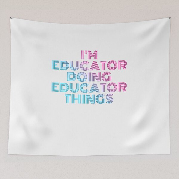 Item preview, I'm Educator Doing Educator Things Retro Neon designed and sold by SVPOD.