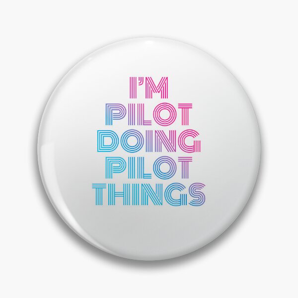Item preview, I'm Pilot Doing Pilot Things Retro Neon designed and sold by SVPOD.
