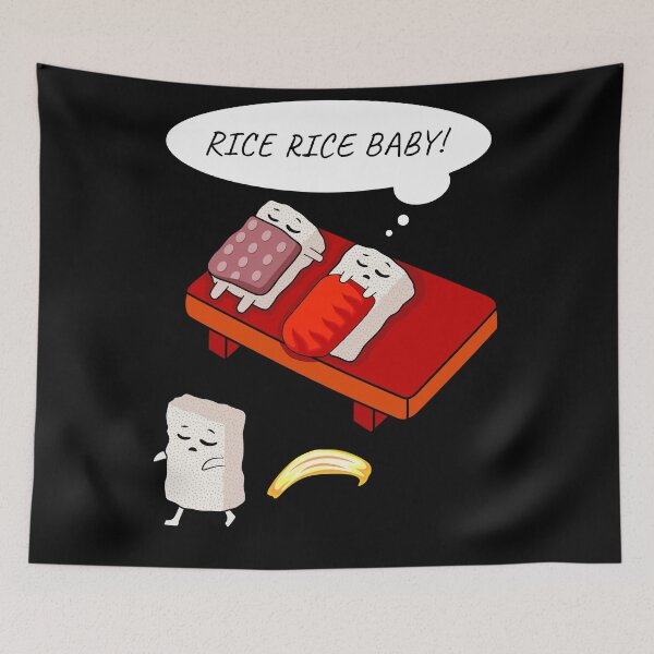 Item preview, Funny Chinese Asian Sushi Lover - Rice Rice Baby designed and sold by knapst.