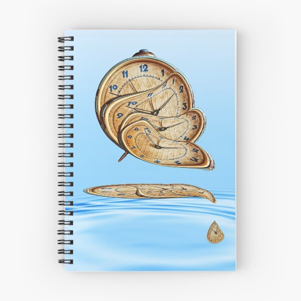 Item preview, Surreal Alarm clock transforming and thawing in blue water ripples. designed and sold by IaroslavB.