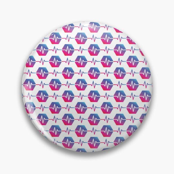 Item preview, Pulsechain Crypto Logo Pattern (Version 1 on White) designed and sold by OnlyHexFans.
