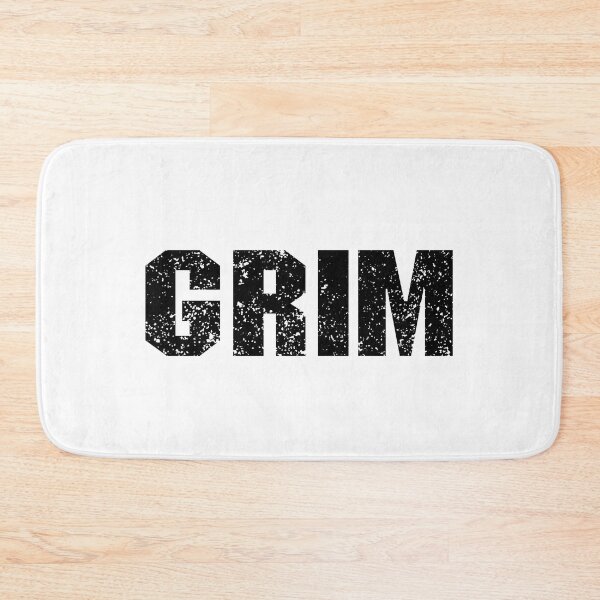 Item preview, Grim word in black distressed design designed and sold by WhateverStudio.