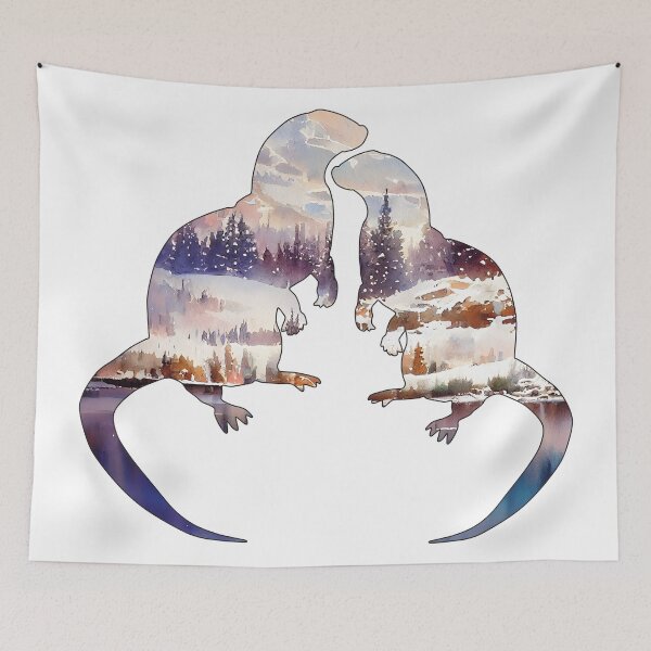 Item preview, Two Otters Winter Waterways designed and sold by damonasplace.