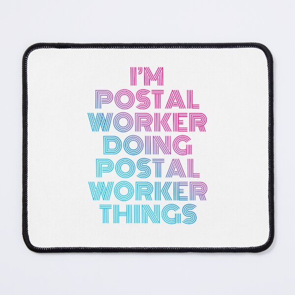 Item preview, I'm Postal Worker Doing Postal Worker Things Retro Neon designed and sold by SVPOD.
