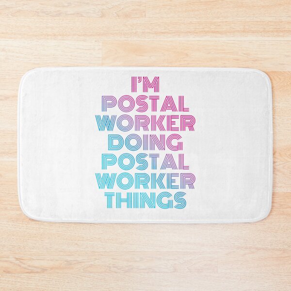 Item preview, I'm Postal Worker Doing Postal Worker Things Retro Neon designed and sold by SVPOD.