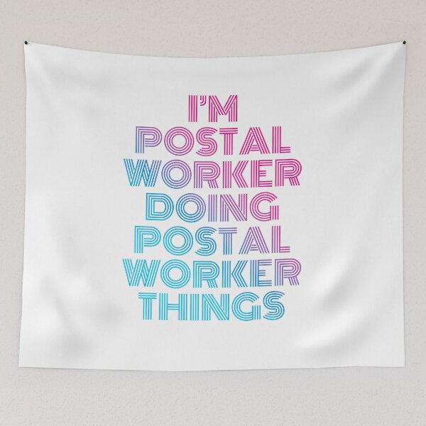 Item preview, I'm Postal Worker Doing Postal Worker Things Retro Neon designed and sold by SVPOD.