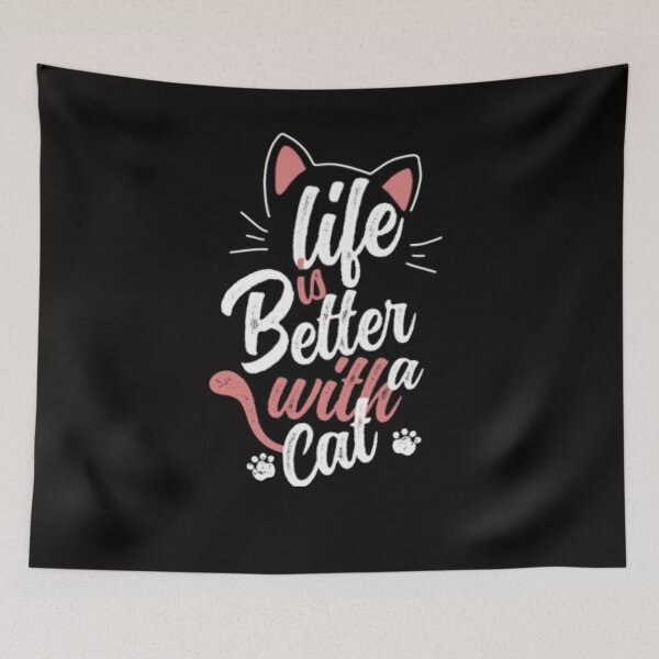 Item preview, Life is better with a cat designed and sold by mandover.