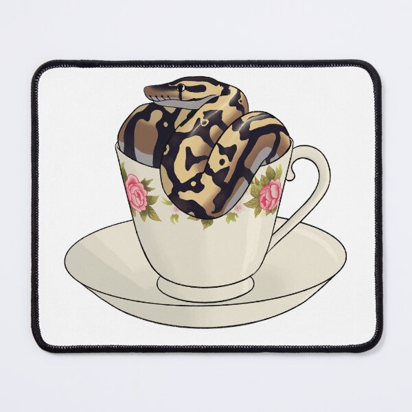 Item preview, Fire ball python in a teacup designed and sold by travelingwren.