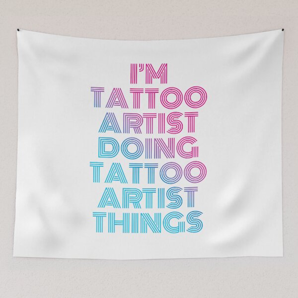 Item preview, Soy artista del tatuaje haciendo cosas del artista del tatuaje Retro Neon designed and sold by SVPOD.