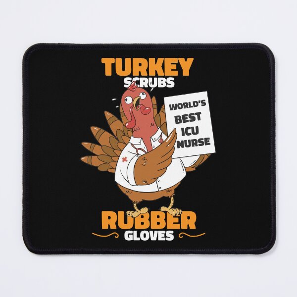 Item preview, ICU Nurse Turkey Thanksgiving Scrub ICU Nurse designed and sold by MrEddie10.