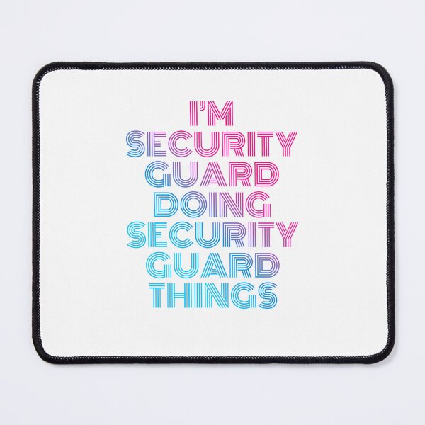 Item preview, I'm Security guard Doing Security guard Things Retro Neon designed and sold by SVPOD.