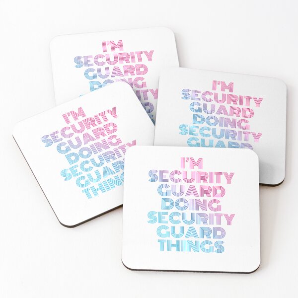 Item preview, I'm Security guard Doing Security guard Things Retro Neon designed and sold by SVPOD.