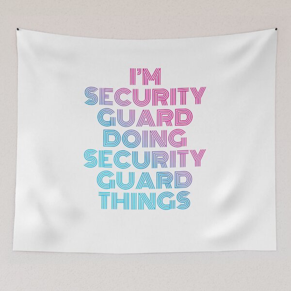 Item preview, I'm Security guard Doing Security guard Things Retro Neon designed and sold by SVPOD.