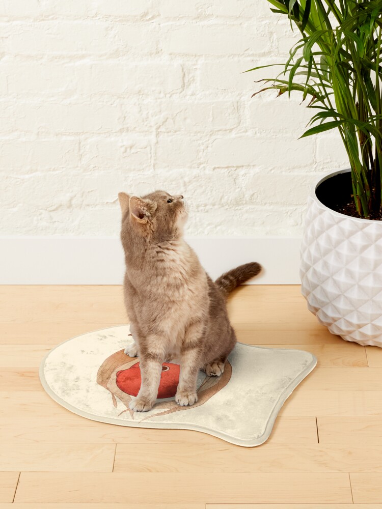 Alternate view of Cute plant cat design Pet Mat