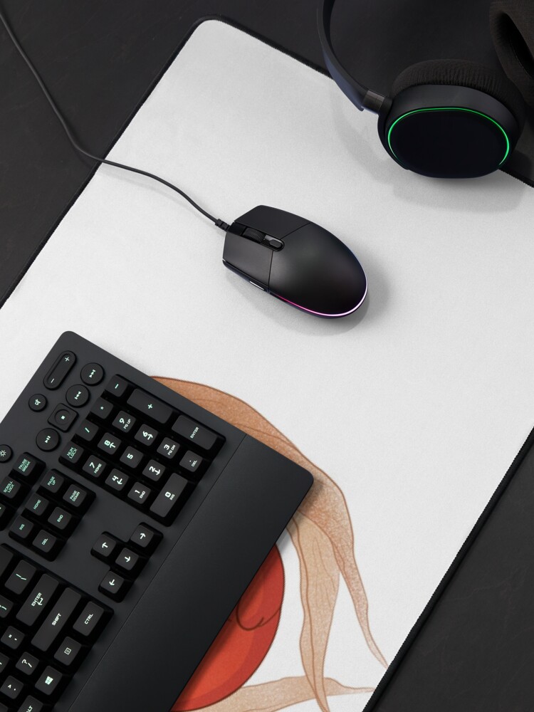 Alternate view of Cute plant cat design Mouse Pad