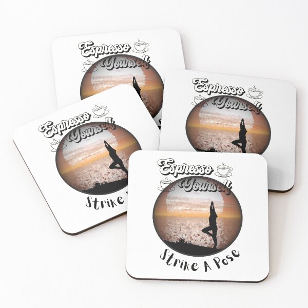 Item preview, Espresso Yourself - Strike A Pose Yoga designed and sold by AspectArtWorks.