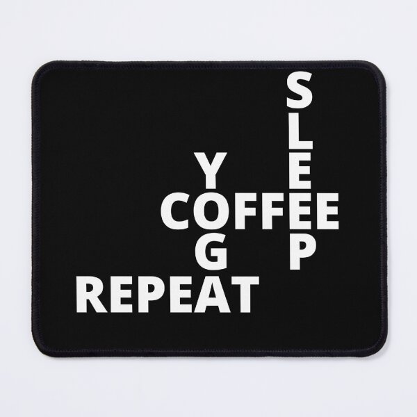 Item preview, Coffee Yoga Sleep Repeat funny gift designed and sold by shirtkosa.