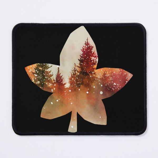 Item preview, Autumn Trees Mist - Leaf Shape designed and sold by CreativNode.