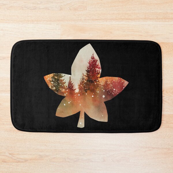 Item preview, Autumn Trees Mist - Leaf Shape designed and sold by CreativNode.