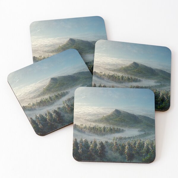 Item preview, mountains in the fog designed and sold by RavingRacoon.