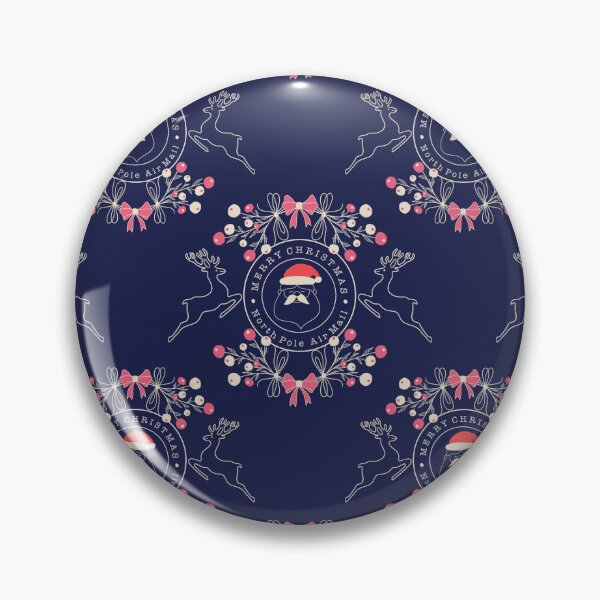 Item preview, NorthPole Air Mail - Navy Blue designed and sold by JaselviiStudio.