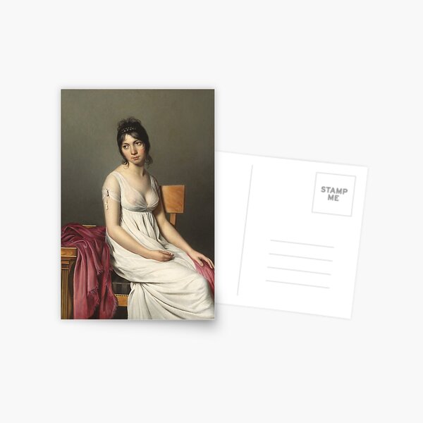 Item preview, Portrait of a Young Woman in White - Jacques-Louis David designed and sold by pixeljess.