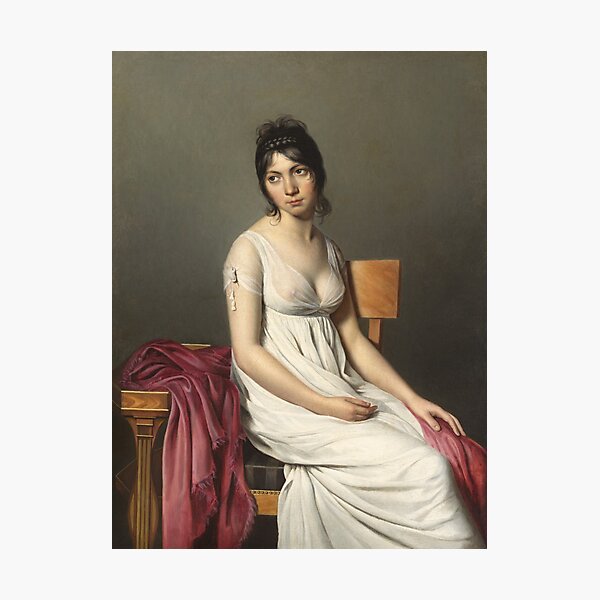 Item preview, Portrait of a Young Woman in White - Jacques-Louis David designed and sold by pixeljess.
