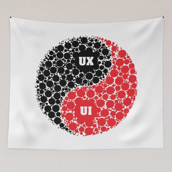 Item preview, Yin Yang UX/UI Designer Shirt designed and sold by knapst.