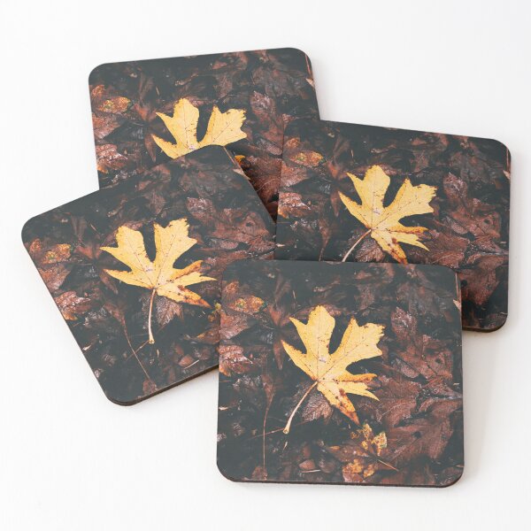 Item preview, Brown Autumn Leaves and a Single Gold Leaf designed and sold by LaPetiteStudio.