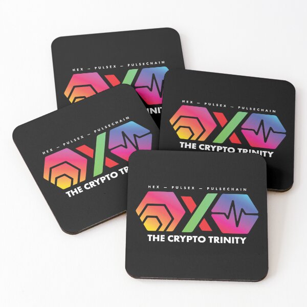 Item preview, The Crypto Trinity (Hex, Pulsechain and PulseX) on Black designed and sold by OnlyHexFans.