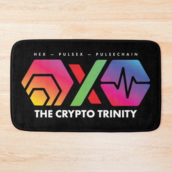 Item preview, The Crypto Trinity (Hex, Pulsechain and PulseX) on Black designed and sold by OnlyHexFans.