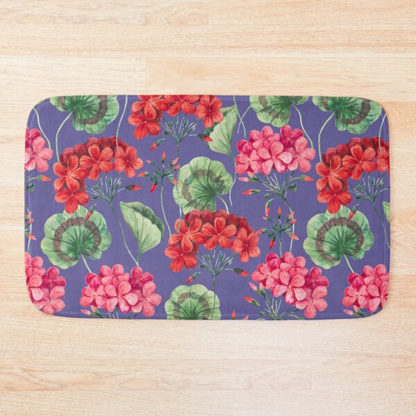 Item preview, Copy of Seamless pattern with watercolor painting of red geranium flowers  designed and sold by Robusta87.