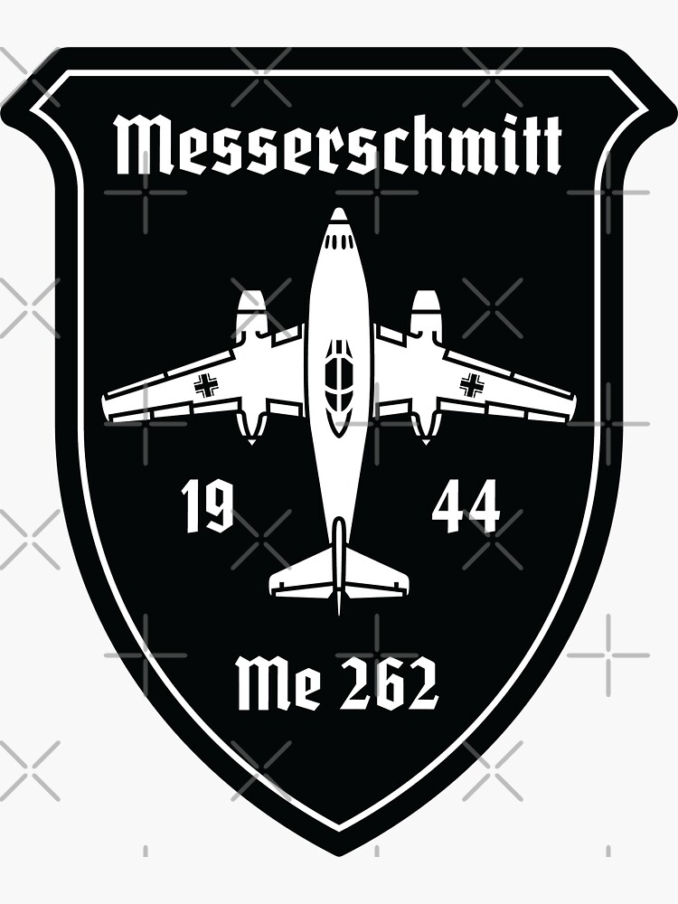 Thumbnail 3 of 3, Sticker, Messerschmitt Me-262 designed and sold by Aeronautdesign.