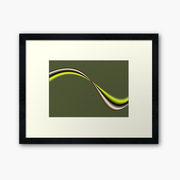 Item preview, Minimal Waves in Olive designed and sold by JWCoenMathArt.