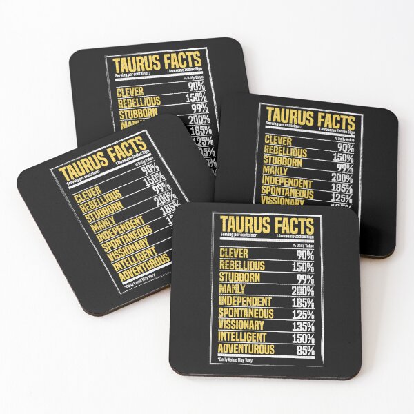 Item preview, Taurus Facts - 1 Awesome Zodiac Sign - Serving per Container designed and sold by Maindy.