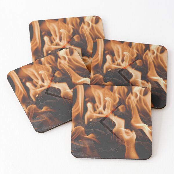 Item preview, Fire Kennaz Rune designed and sold by Thurisaz Designs.