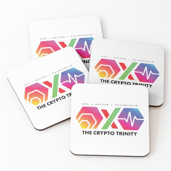 Item preview, The Crypto Trinity (Hex, Pulsechain and PulseX) on White designed and sold by OnlyHexFans.